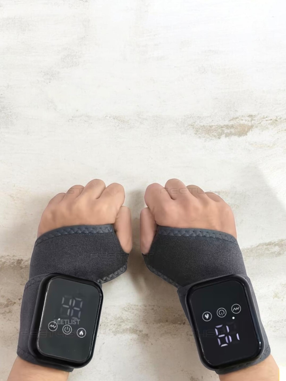 Rechargeable Heated Vibrating Hand And Wrist Protectors, Massager, Three-speed